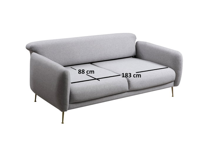 Atelier Del Sofa Sevilla 3 Seater Sofá-Cama 3 Plazas Gris